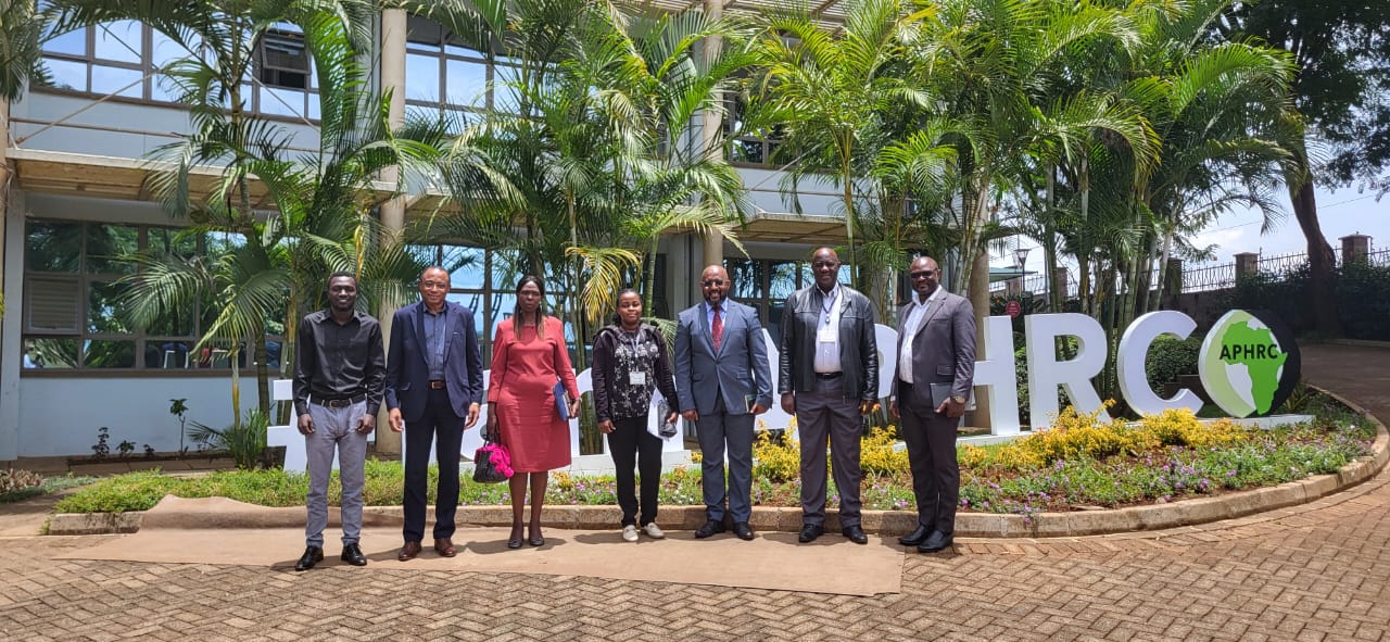 KCA University delegation at APHRC, March 2025