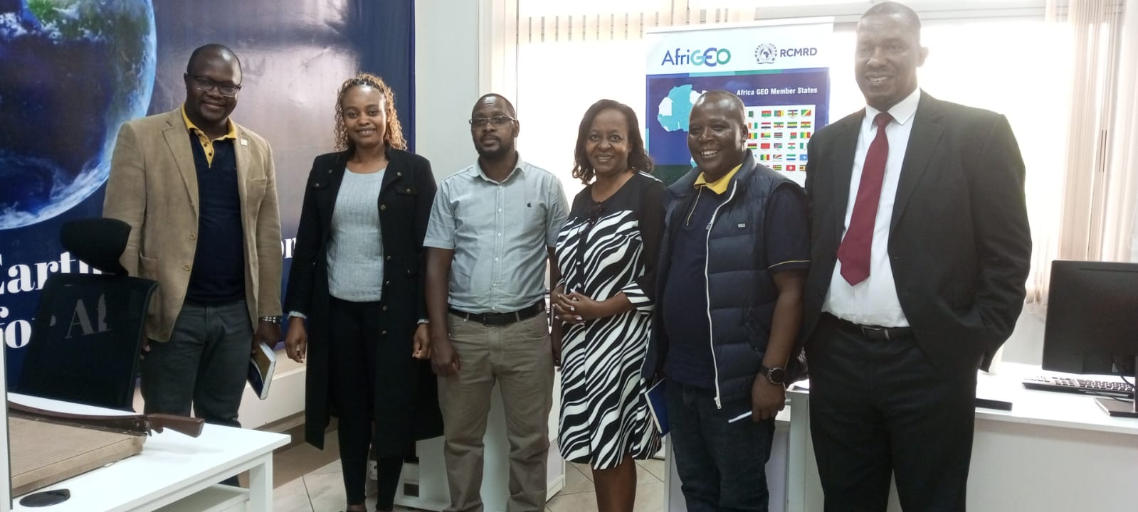 KCA University delegation at RCMRD, March 2025
