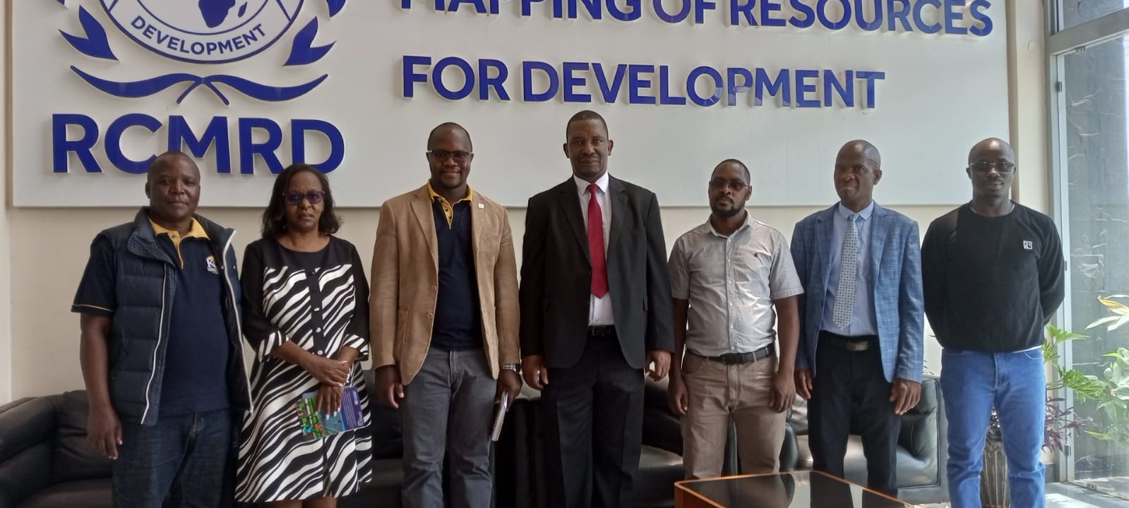 RCMRD signage during the KCA University benchmarking visit