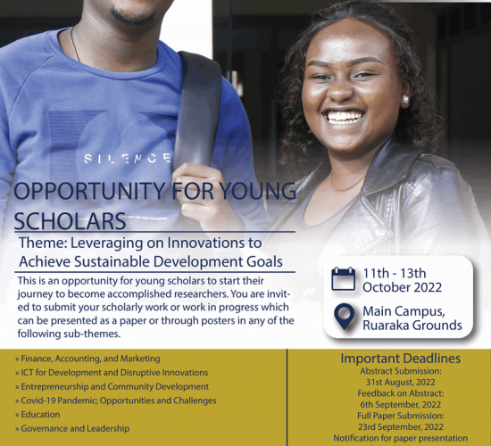 RIO kcau Opportunity for Young Scholars.